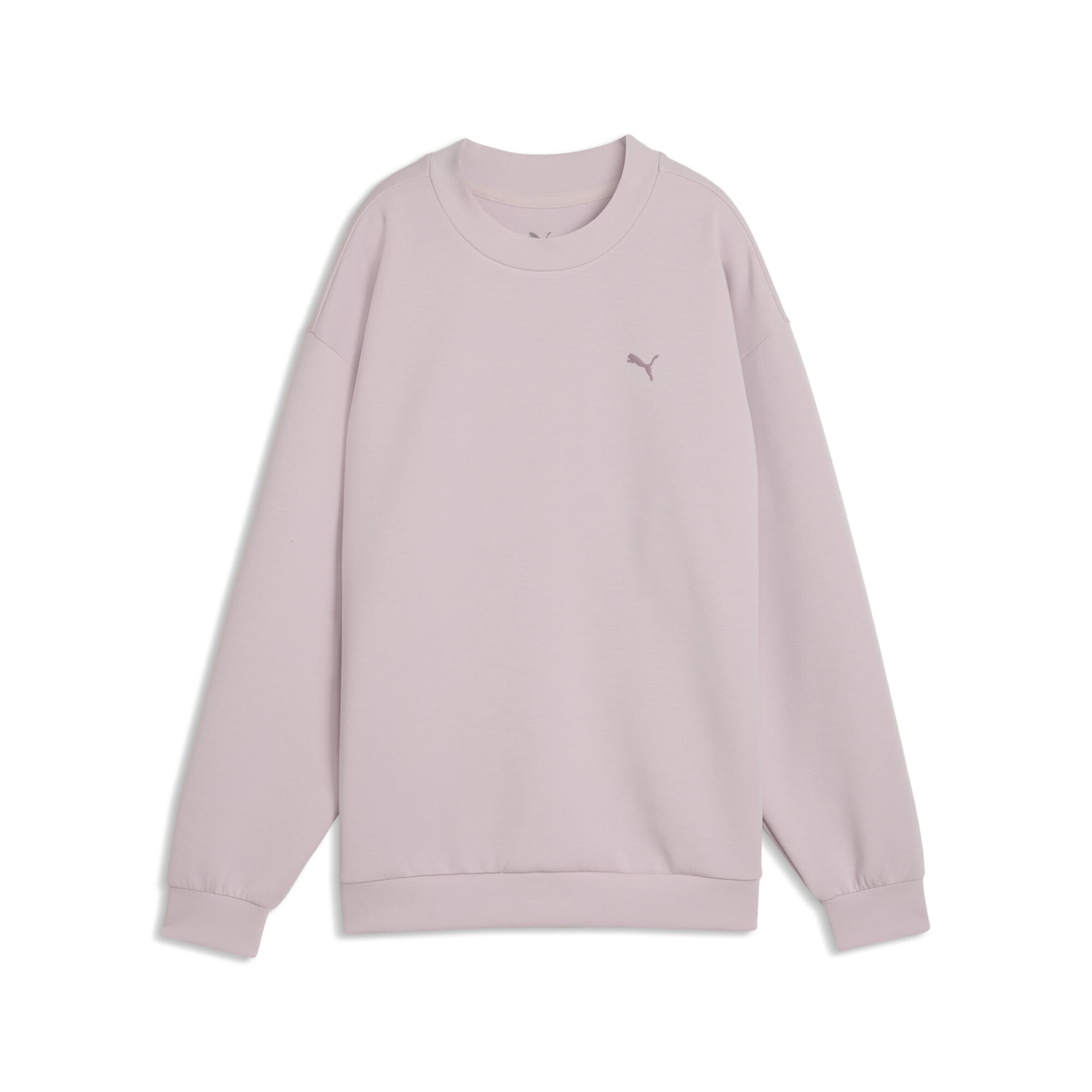 PUMA Sweatshirt 'CLOUDSPUN' in Roze: voorkant