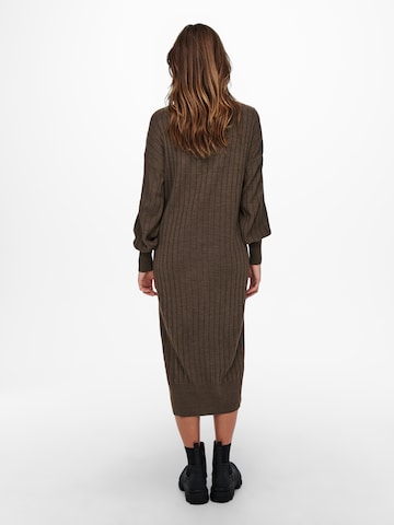 ONLY Knitted dress 'Tessa' in Brown