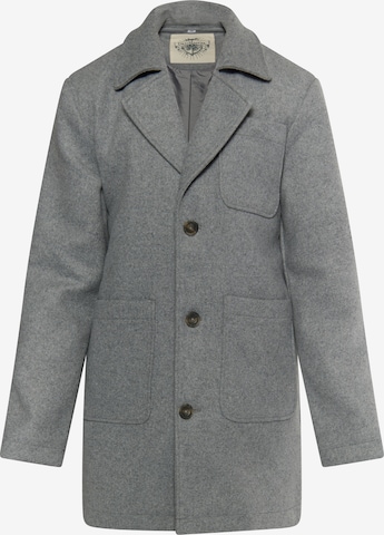 DreiMaster Vintage Between-seasons coat 'Altiplano' in Grey: front