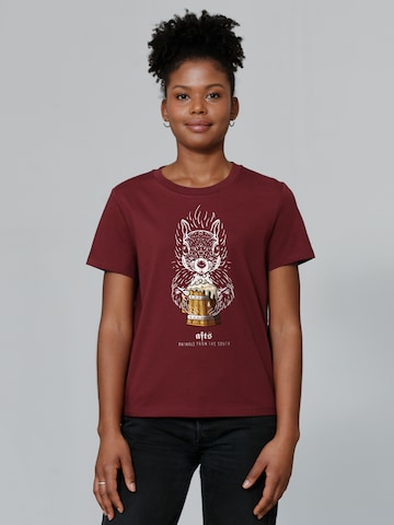 Watapparel Shirt ' Eichhörnchen ' in Red: front
