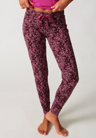 Pantaloncini da pigiama 'Every Night In' di Skiny in verde: frontale