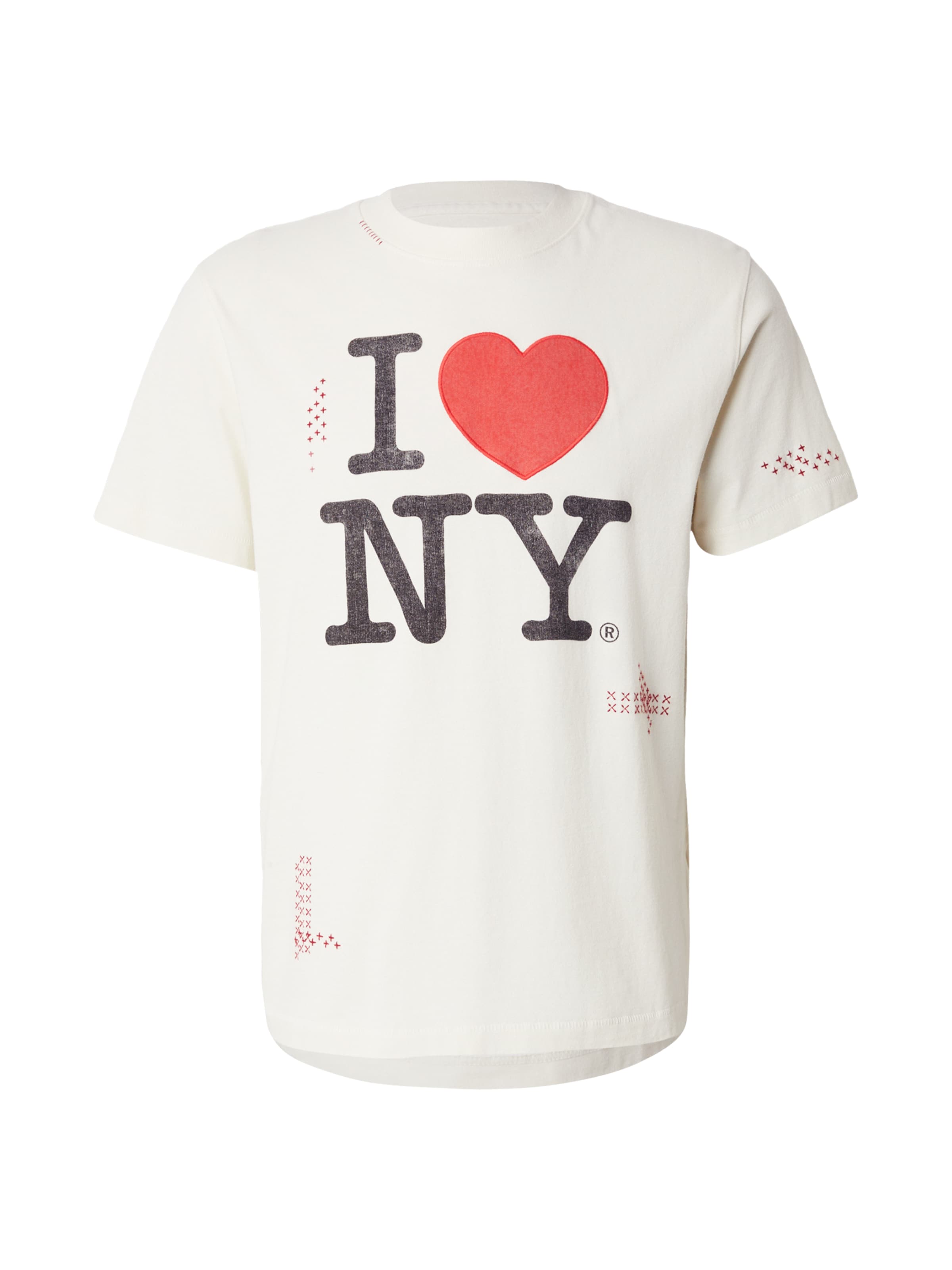 Abercrombie & Fitch Μπλουζάκι σε λευκό: μπροστά