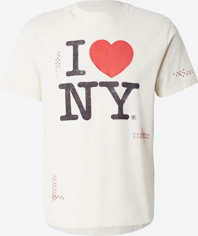 Abercrombie & Fitch Majica u crvena / crna melange / bijela, Pregled proizvoda