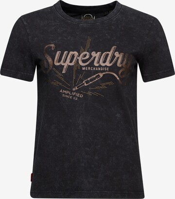 T-shirt Superdry en noir : devant