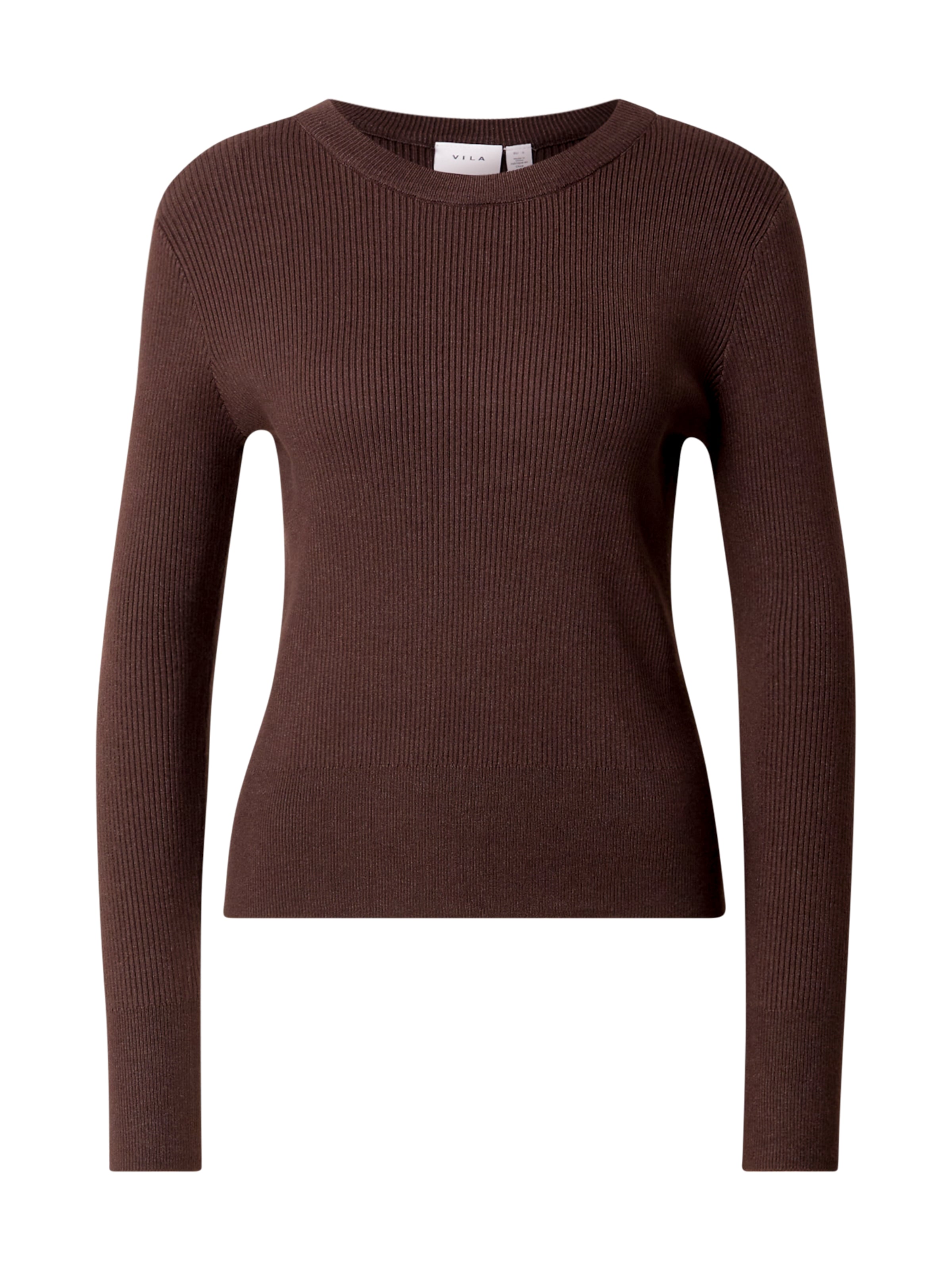 VILA Sweater 'VICOMFY' in Brown: front