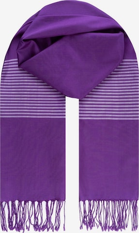 SILK & CASHMERE Schal in Lila: Vorderseite