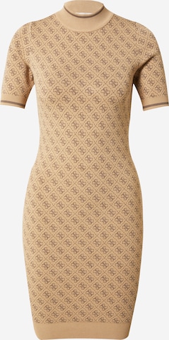 GUESS Knitted dress 'Lise' in Brown: front