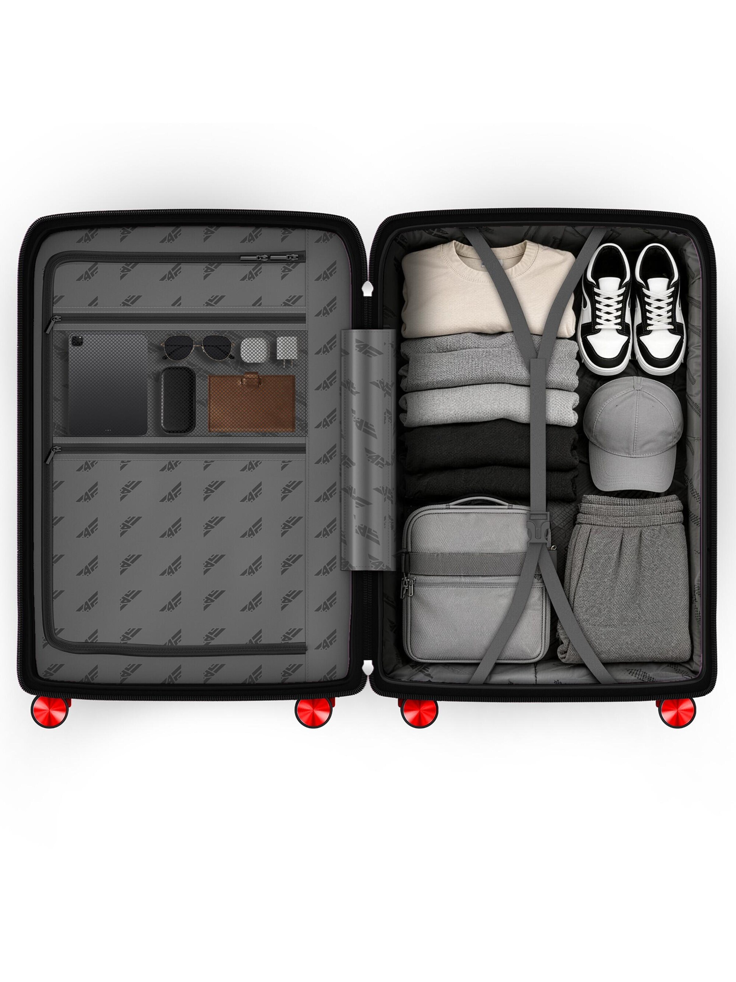 4FLY Suitcase Set 'Linea Lux' in Red