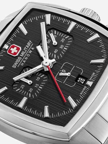 SWISS MILITARY HANOWA Analoog horloge 'Starlight' in Zilver