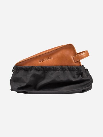 NEGOTIA Leather Toiletry Bag 'Caldre' in Brown