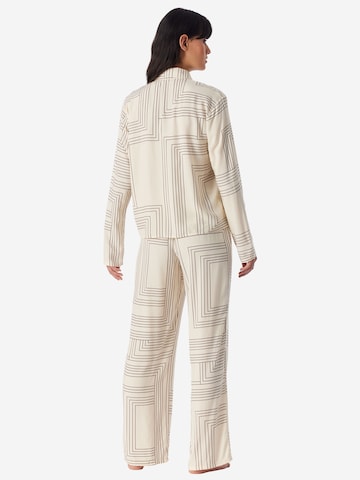 SCHIESSER Pajama ' Selected Premium Warming ' in Beige