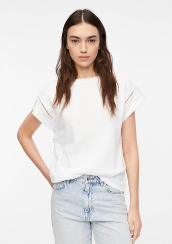 COMMA T-Shirt in Weiß: Vorderseite