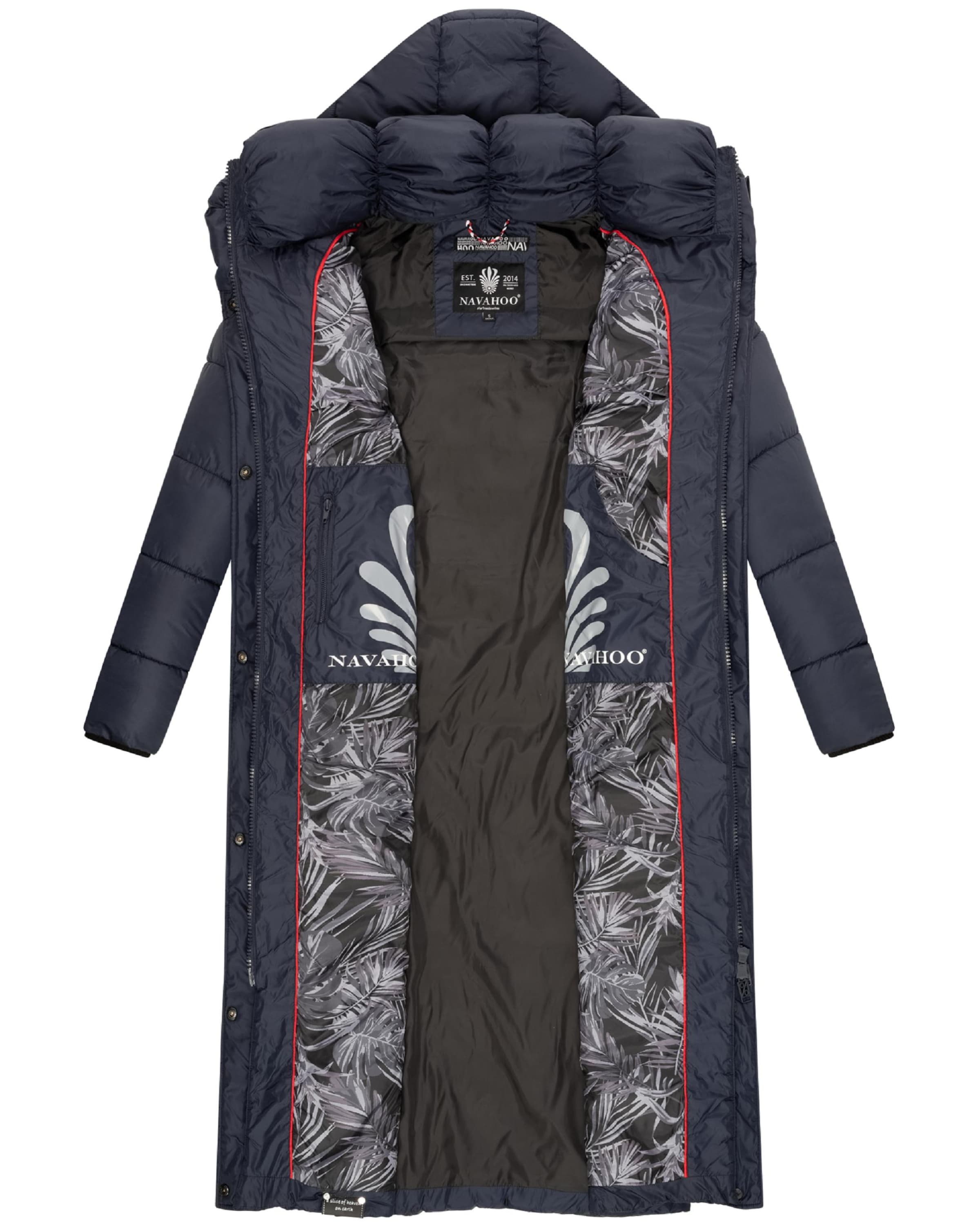 NAVAHOOZimski kaput 'Waffelchen' - plava boja