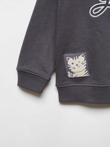 MANGO KIDS Sweatshirt 'Yeah' in Grey