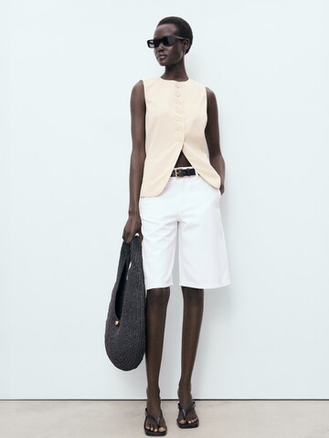 MANGO Weste 'GRETA' in Beige