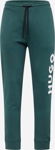 HUGO Zúžený Kalhoty 'Dutschi' – zelená: přední strana