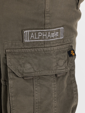 ALPHA INDUSTRIES Regular Cargo trousers 'Jet' in Grey