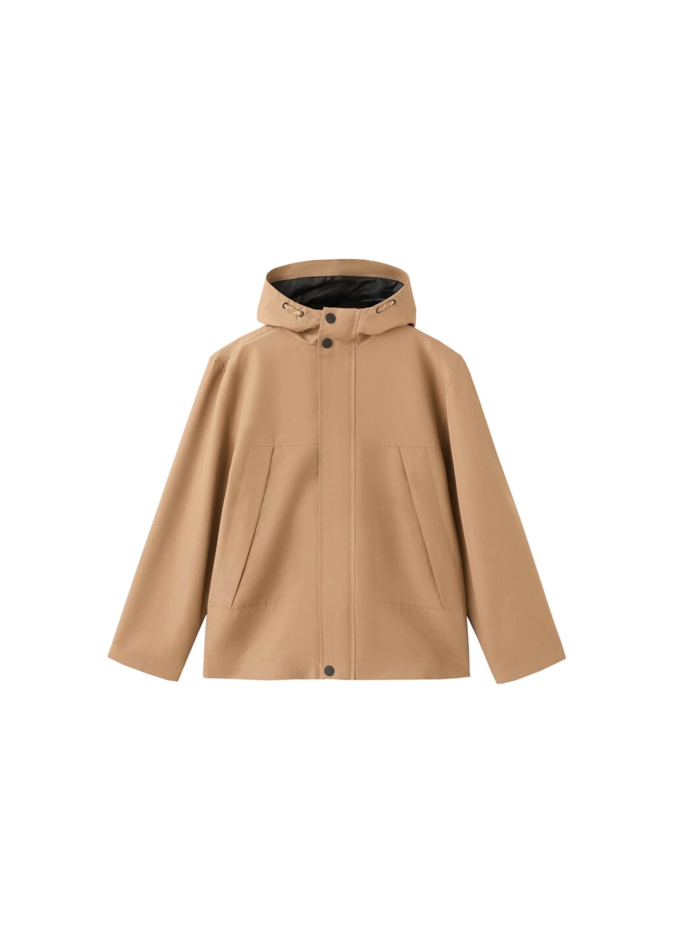 MANGO KIDS Between-Season Jacket 'Jordi' in Brown: front