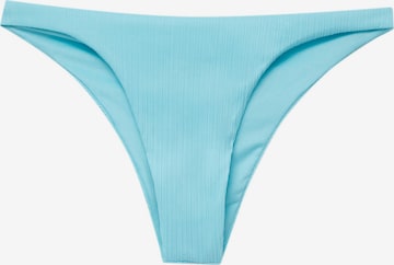 Slip costum de baie de la Pull&Bear pe albastru: față