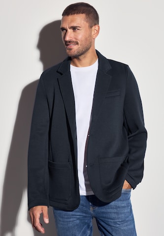 Street One MEN Regular Fit Sakko 'Scuba' in Blau