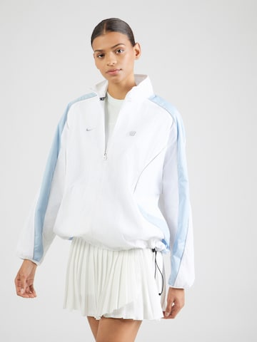 Nike Sportswear Φθινοπωρινό και ανοιξιάτικο μπουφάν 'SHOX' σε λευκό: μπροστά