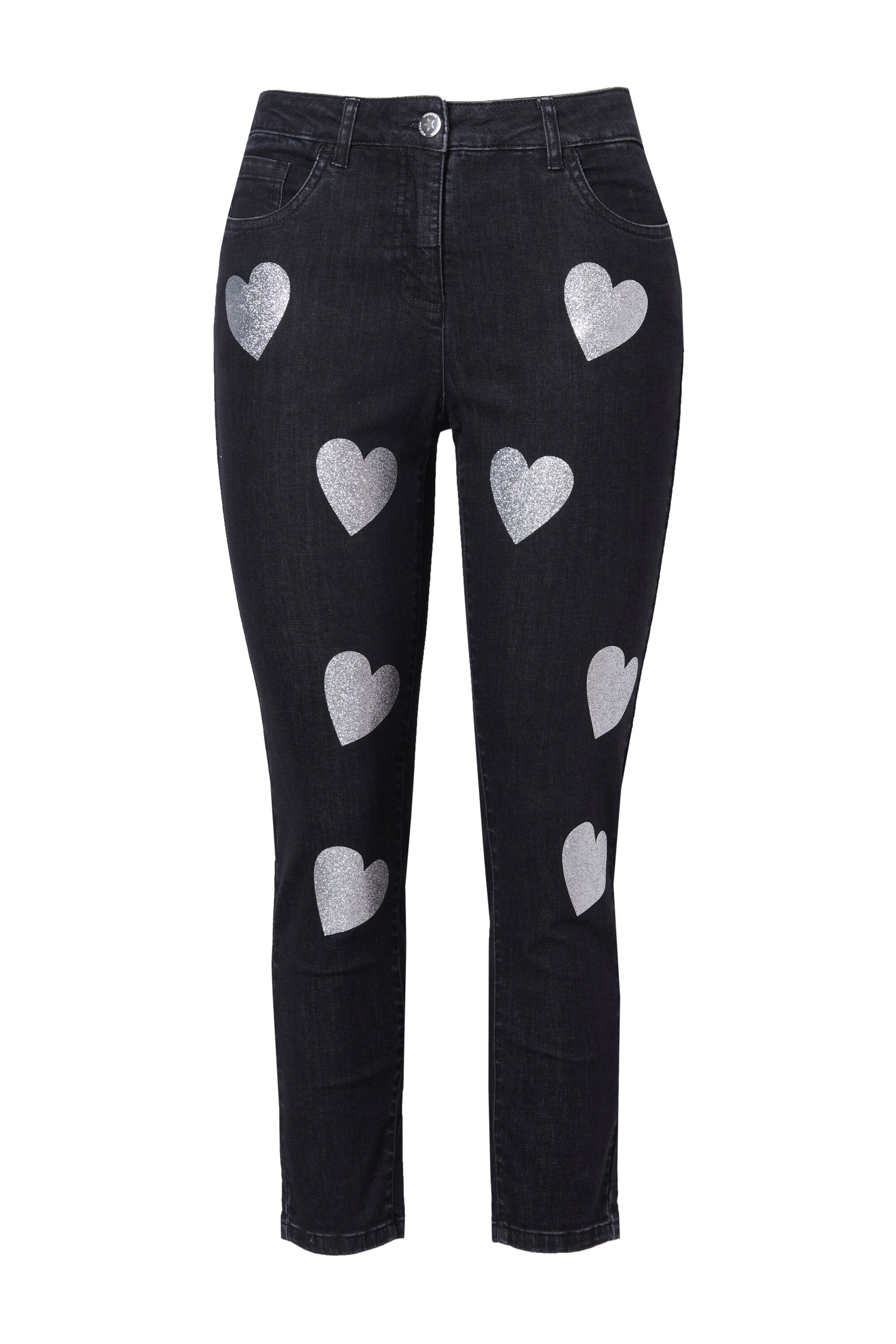 Angel of Style Regular Jeans in Black: front