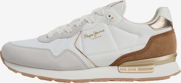 Sneaker bassa 'Brit Elite' di Pepe Jeans in bianco: frontale