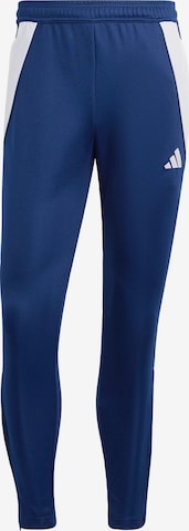 ADIDAS PERFORMANCE Tapered Sportbroek 'Tiro 24' in Blauw: voorkant