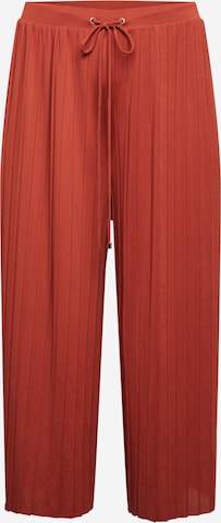 ABOUT YOU Curvy Trousers 'Caren' in Brown: front