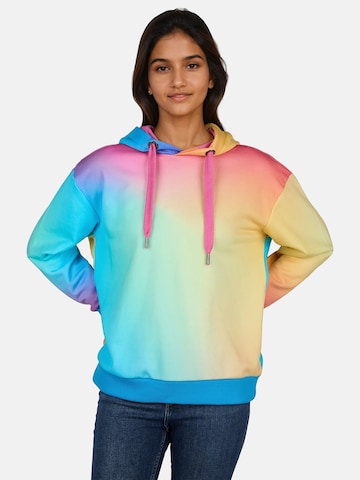 Sweat-shirt 'UTHÜSIG' salzhaut en mélange de couleurs : devant