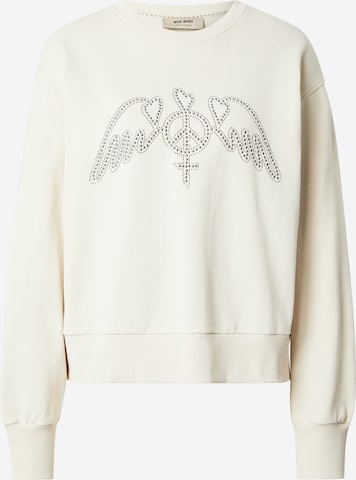 MOS MOSH Collegepaita 'MMJaylin' värissä beige: etupuoli