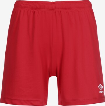 UMBRO Loose fit Workout Pants 'Club' in Red: front