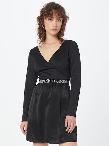 Calvin Klein Jeans Dress in Black: front