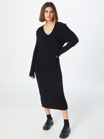 DRYKORN Knitted dress 'NIMI' in Black: front