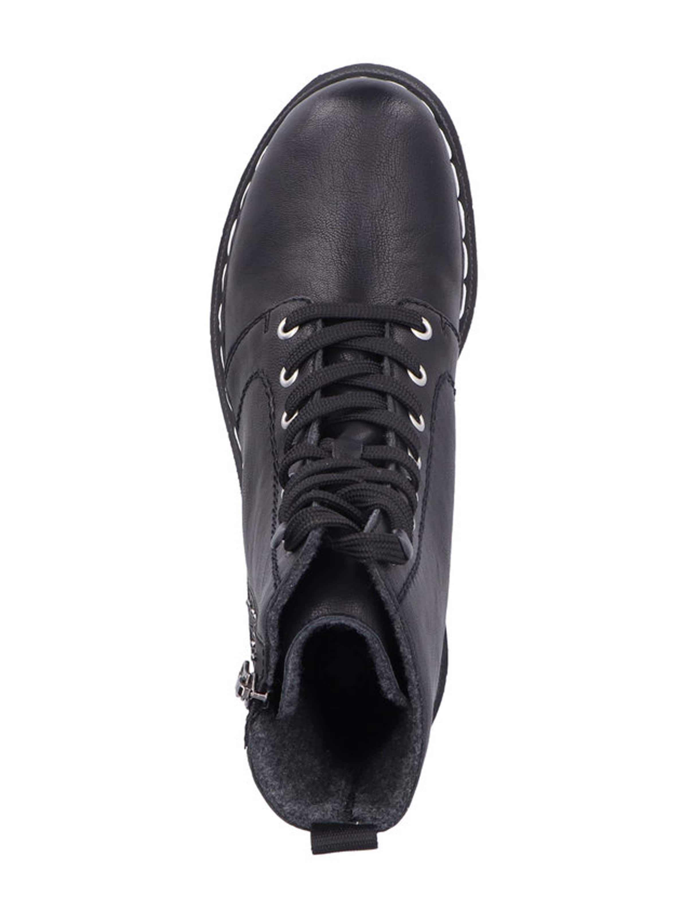 Rieker Lace-up bootie in Black