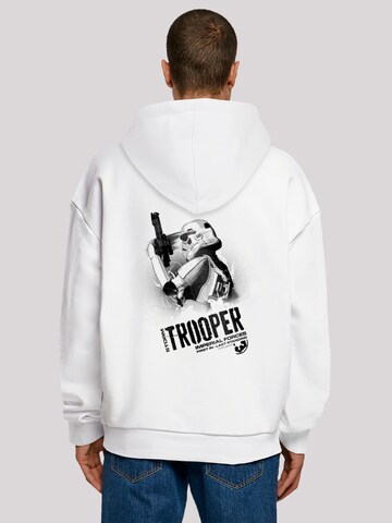 Sweat-shirt 'Star Wars Stormtrooper Imperial Forces' F4NT4STIC en blanc : devant