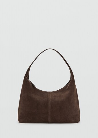 MANGO Shoulder Bag 'Min Curro' in Brown