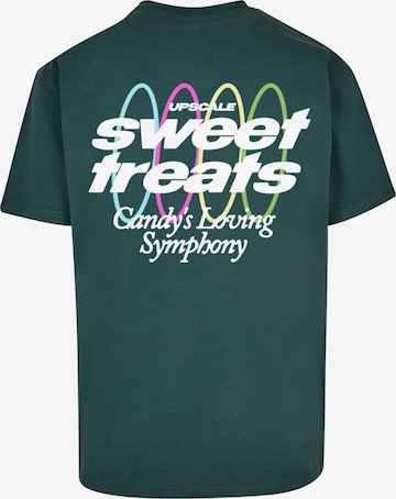 MT Upscale Тениска 'Sweet Treats' в зелено