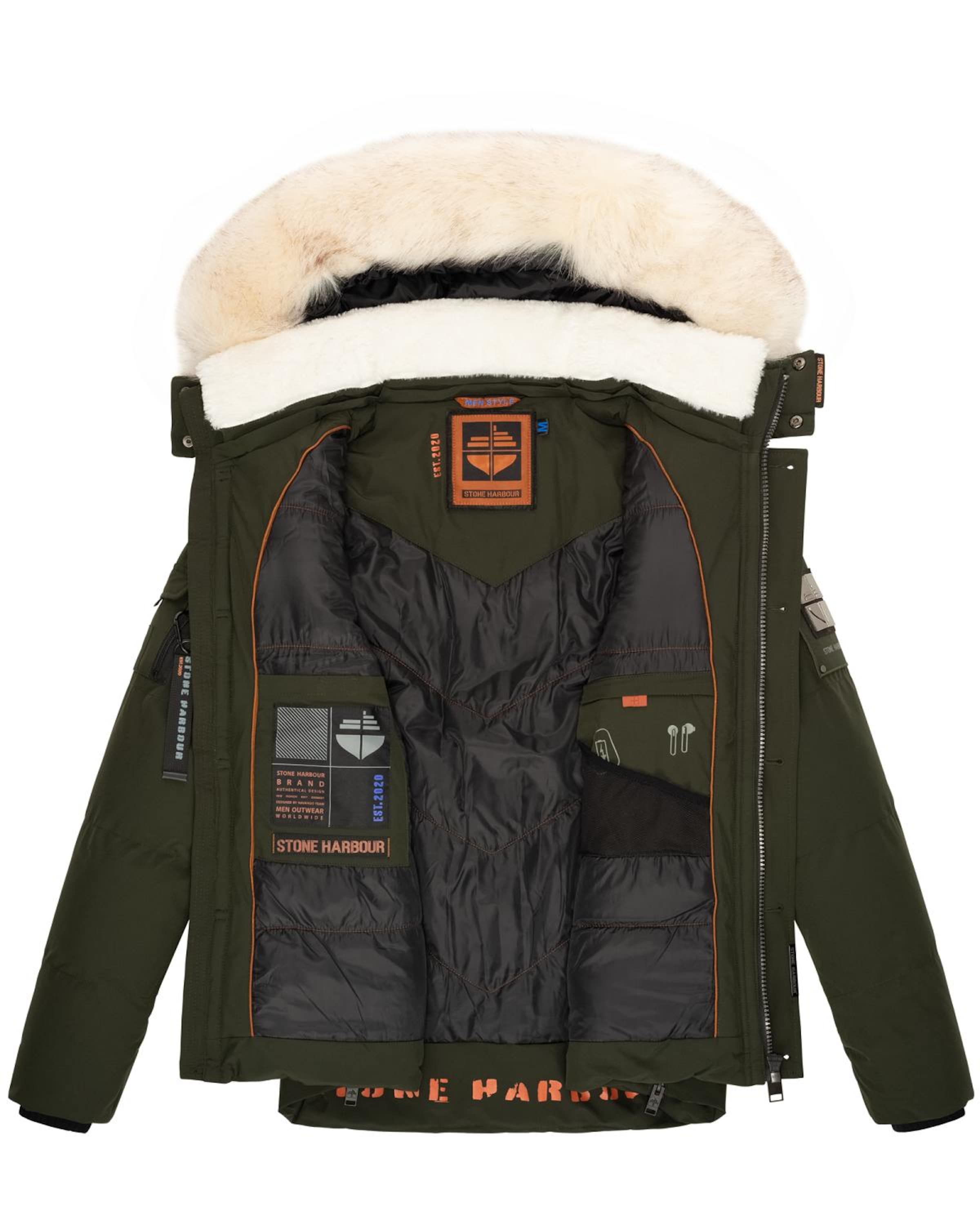 Veste d’hiver 'Halvaar' STONE HARBOUR en vert