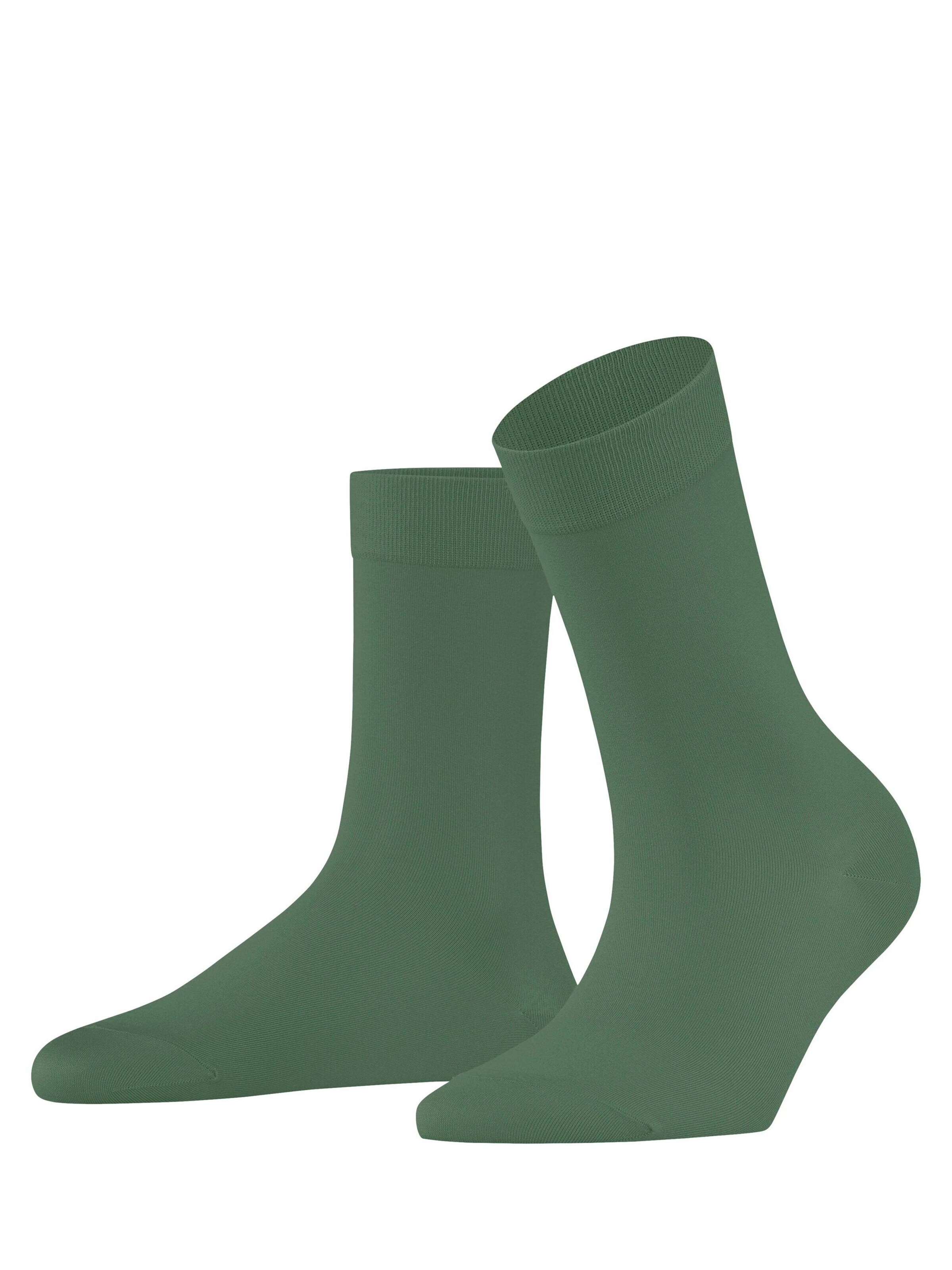 FALKE Socken 'Cotton Touch'‌‌‌‌‌‌‌ in Grün: Vorderseite