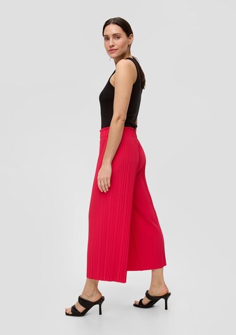 s.Oliver BLACK LABEL Široke hlačnice Hlače | roza barva