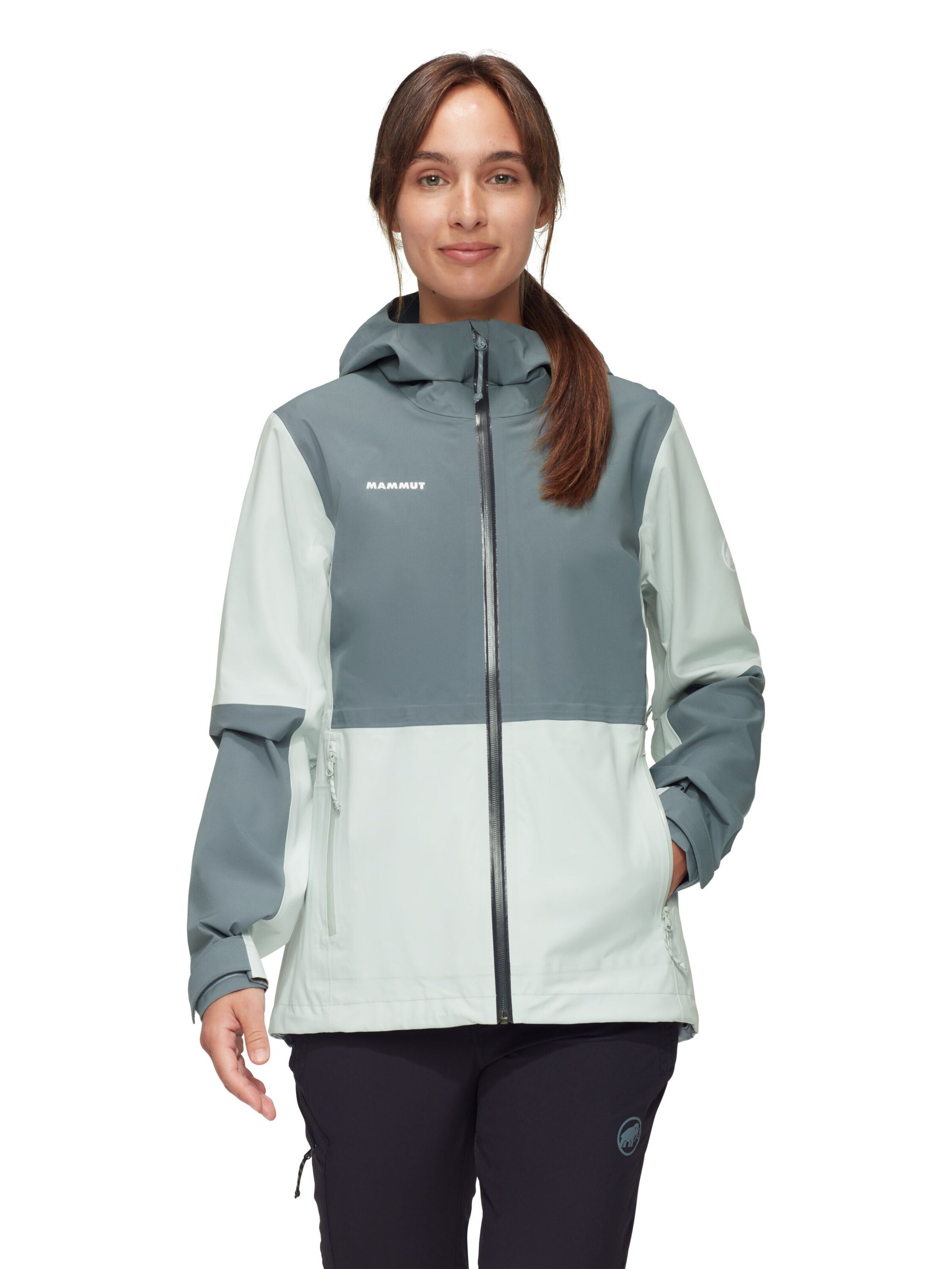 MAMMUT Outdoor Jacket in Grey: front