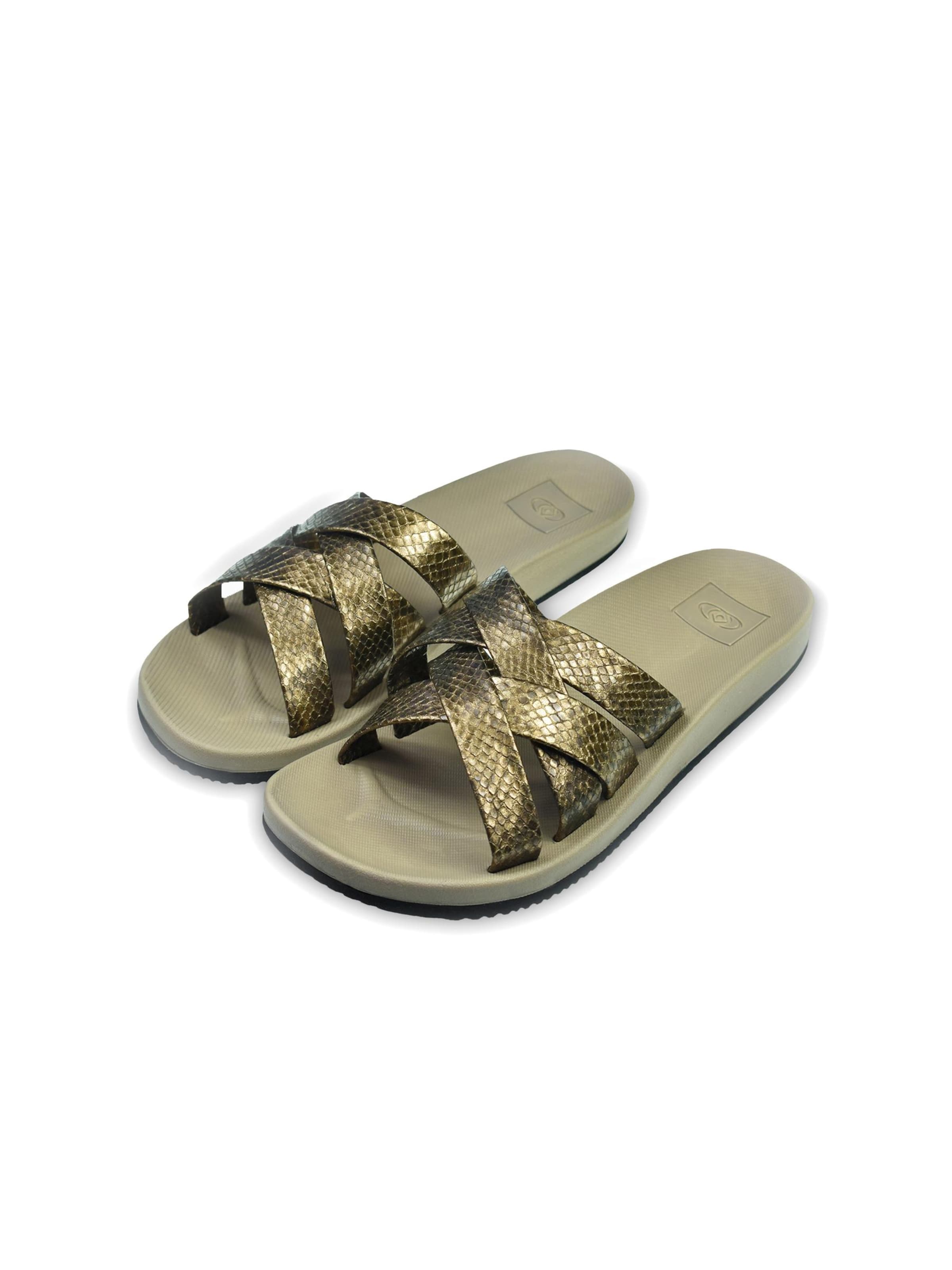 Brasileras - Zapatos abiertos 'Bucla' en oro