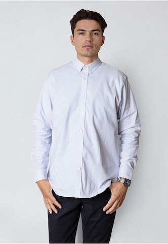 Clean Cut Copenhagen Regular fit Overhemd in Blauw: voorkant
