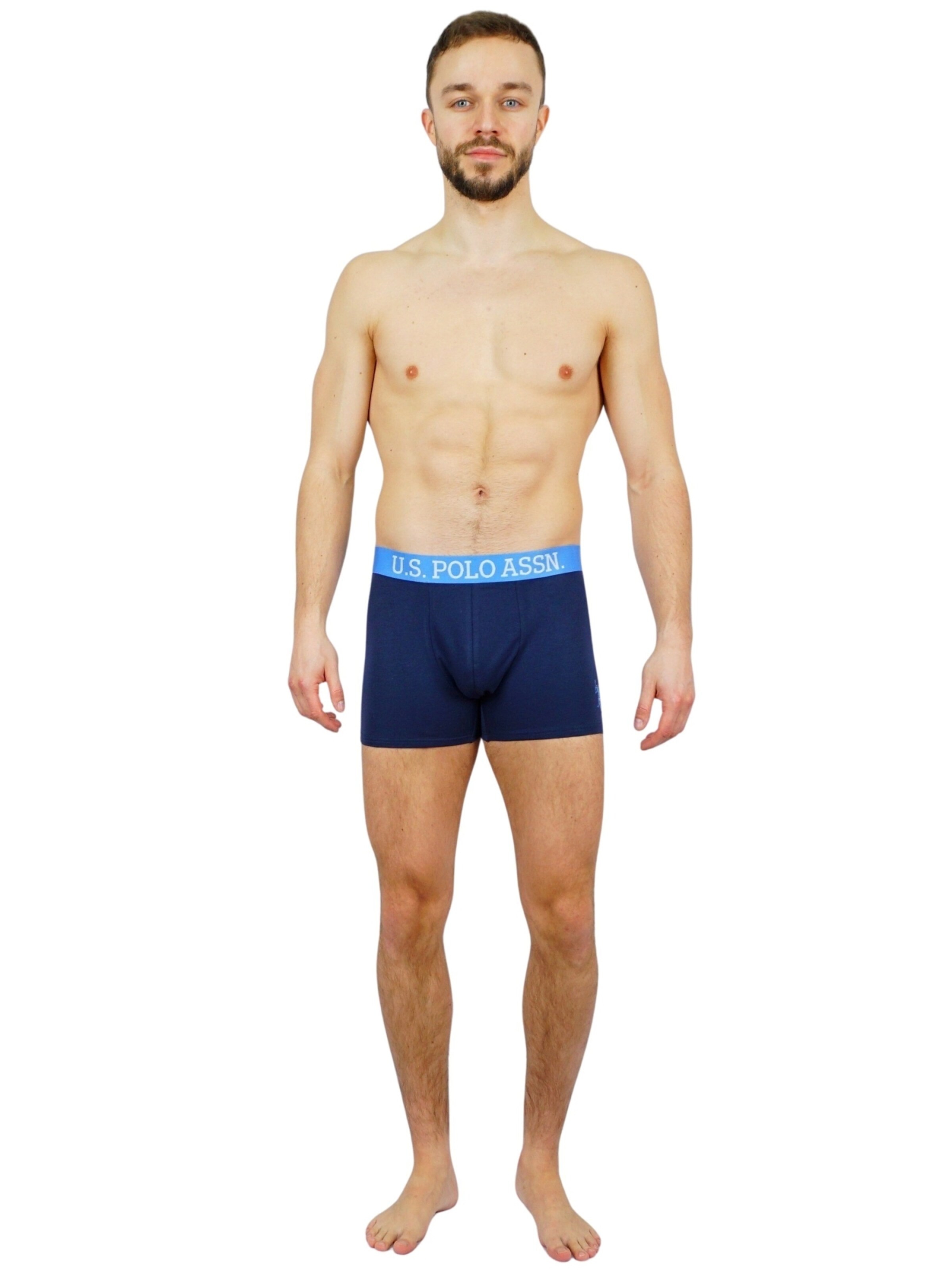Boxer di U.S. POLO ASSN. in blu: frontale