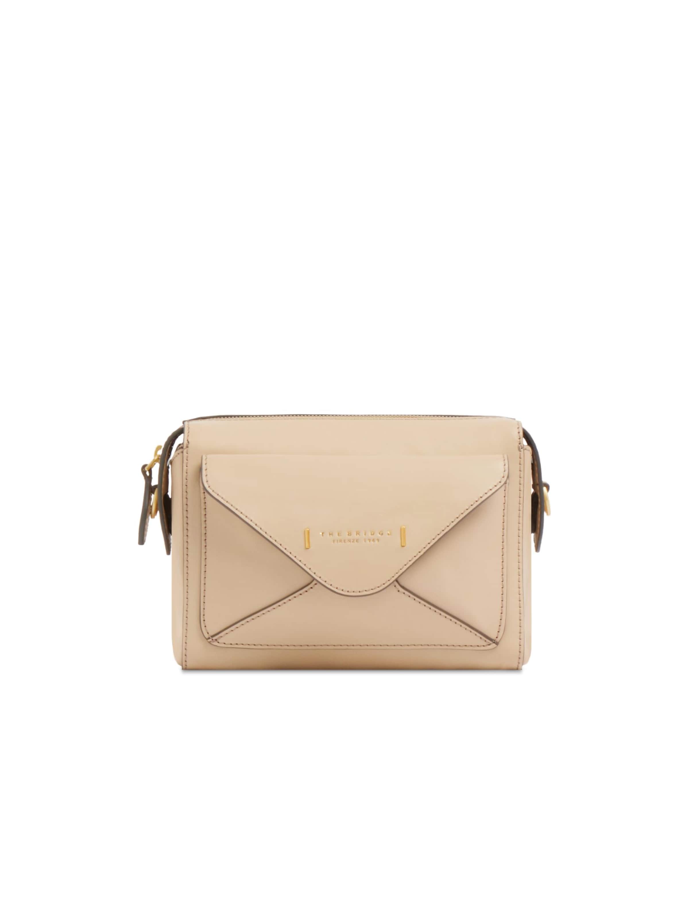 The Bridge Skuldertaske i beige: forside