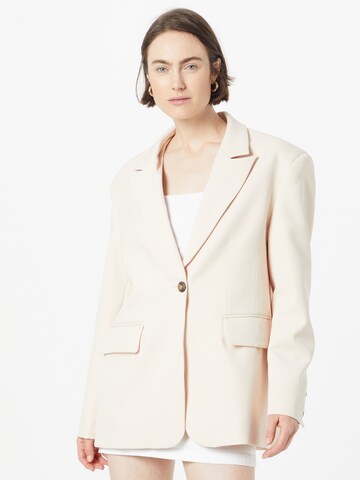 Nasty Gal - Blazer en beige: frente