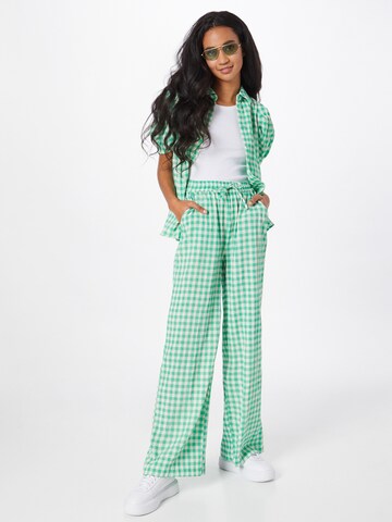 Lollys Laundry Wide leg Pants 'Rita' in Green