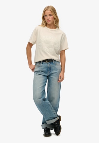 T-shirt oversize Superdry en blanc