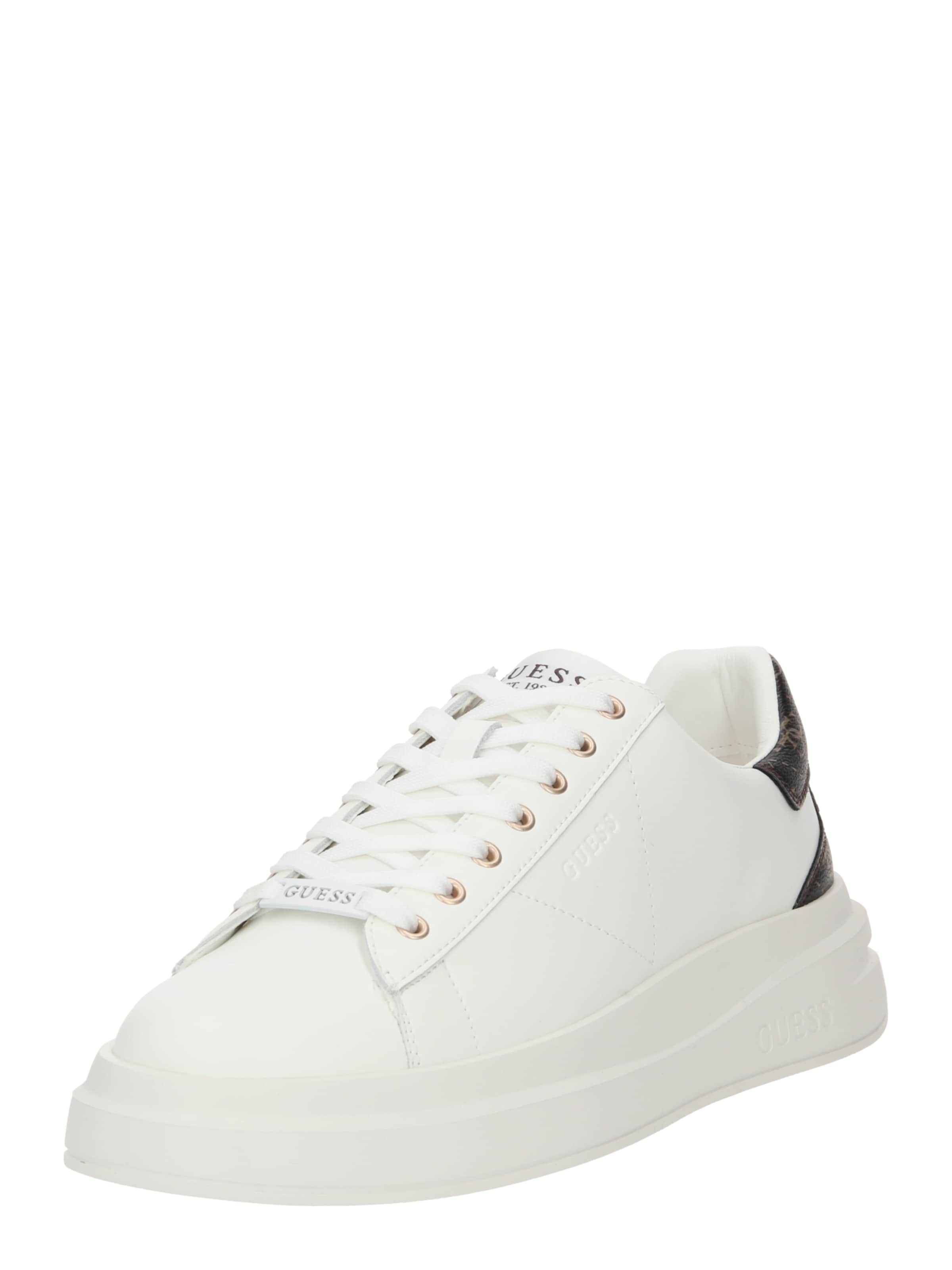 GUESS Σνίκερ χαμηλό &#x27;ELBA&#x27; σε λευκό: μπροστά